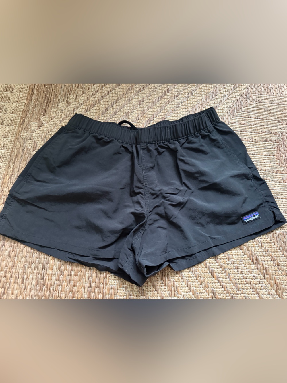 Patagonia Women's Black Running Shorts with Elastic Waist
